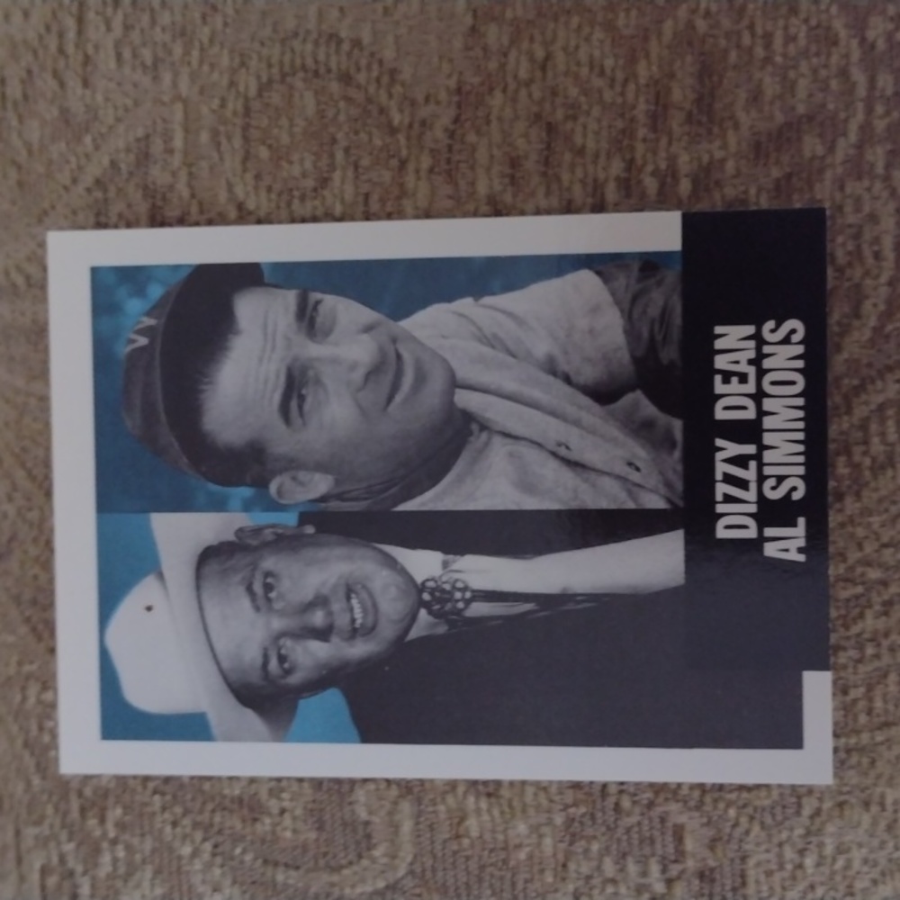 Dizzy Dean / Al Simmons Topps baseball card
